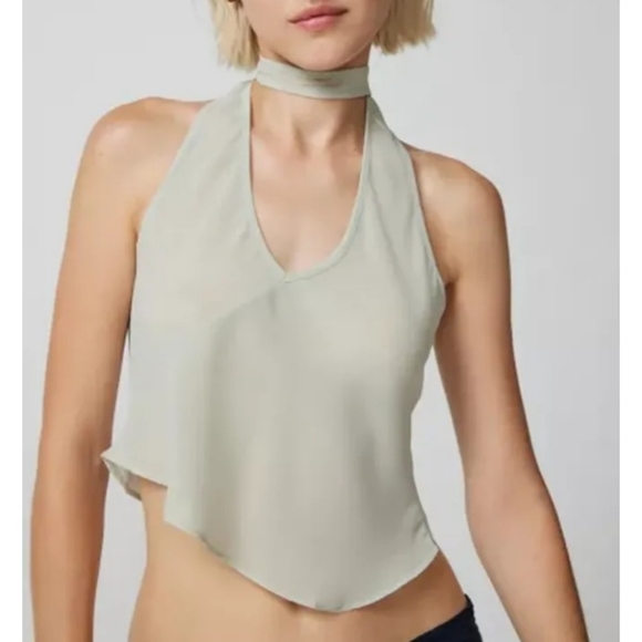 Lioness Rendezvous Semi-Sheer Halter Top - Picture 2 of 12